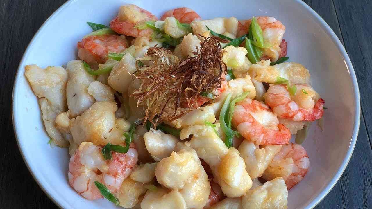 Chinese Buffet Seafood Delight – Creamy Crab, Shrimp & Veggie Casserole - seafood
